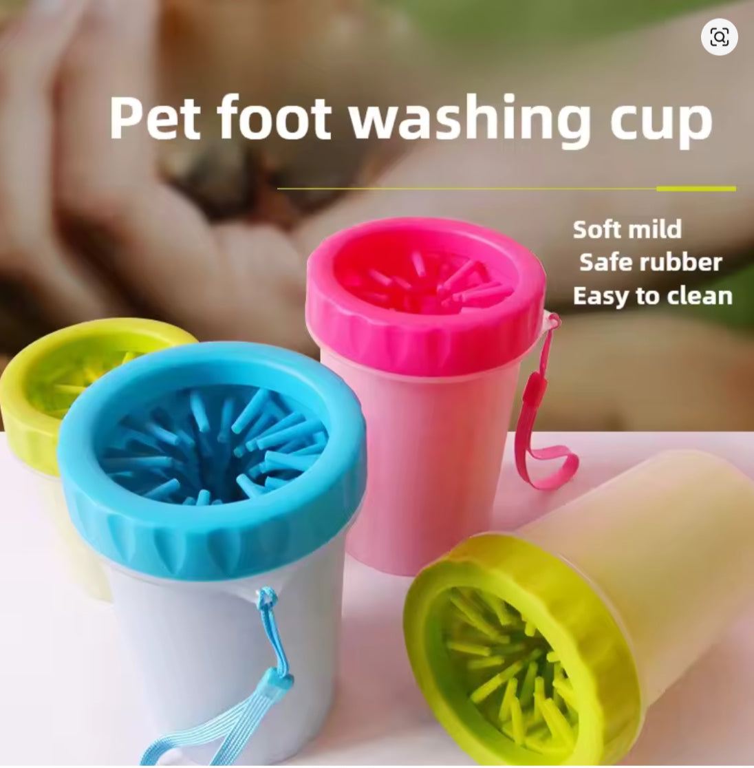 Pet foot washing cup